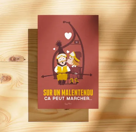 Card shop - Postcard Sur Un Malentendu - COSYNÉVÉ