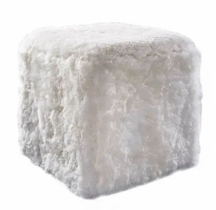 Design objects - Cubo, our sheepskin cube - MAISON THURET