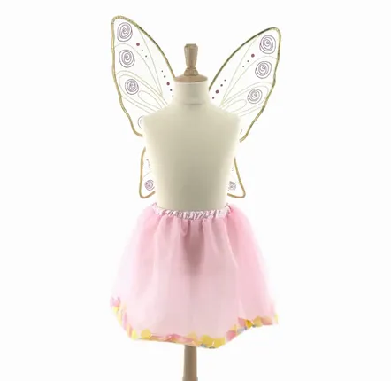 Children's dress-up - Leonie Fairy Tutu & Wings Set - One Size - Costume - LABAY