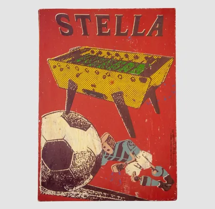 Ensembles muraux - TABLEAU UNIQUE STELLA X FRED BRED - STELLA BABY-FOOT & BILLARDS