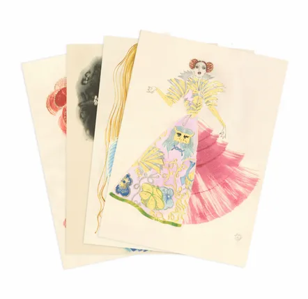 Papeterie bureau - Ensemble de 12 cartes - Mathilde Willink et Fong Leng - BIEN MOVES