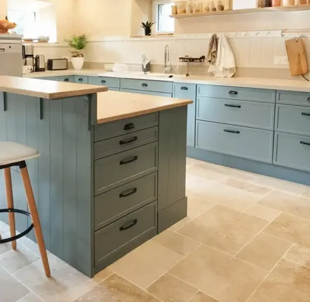 Revêtements sols intérieurs - Carrelage travertin 1er choix light - Opus : 4 formats Vendu au m² - LIGERIO