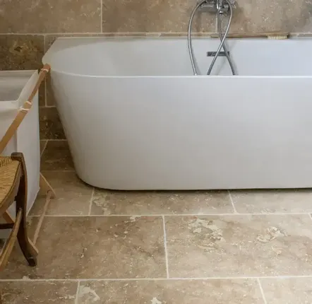 Indoor floor coverings - Travertine tiling first choice mix (Sold per m²) - LIGERIO