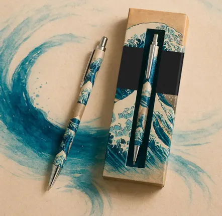 Sets de bureaux  - Stylo à bille « La Grande Vague ». - JAVIER SA