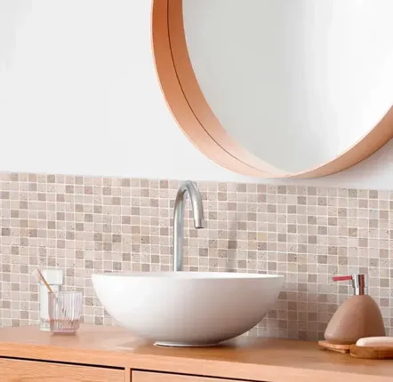 Wall panels - Travertine mosaic plate first choice mix (Sold per piece) - LIGERIO