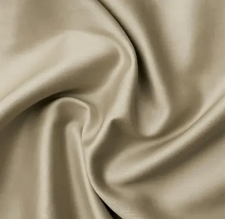 Bed linens - Sateen Fitted Sheet, 140x200x25, Taupe - DILIOS