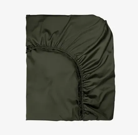 Bed linens - Sateen Fitted Sheet, 140x200x25, Hunter - DILIOS