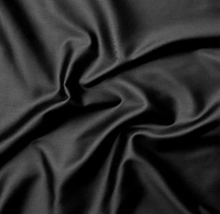 Bed linens - Sateen Fitted Sheet, 180x200x25, Black - DILIOS