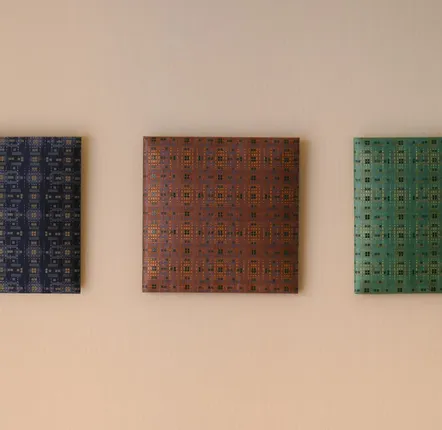 Wall ensembles - Wall Art / Nishijin-ori Fabric Embellished with Urushi - YASIMA
