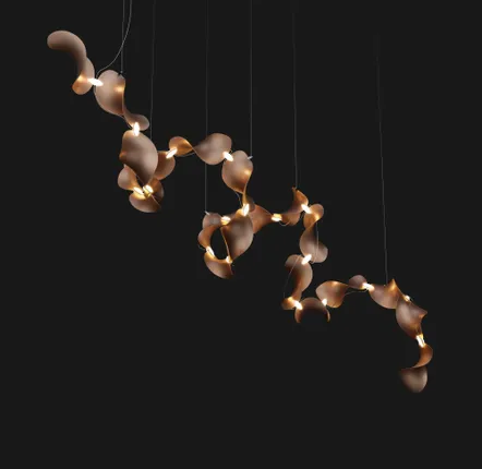 Hanging lights - Monumental Spiral Light – Aluminium – Dune 20 Spiral - MOSS OBJECTS