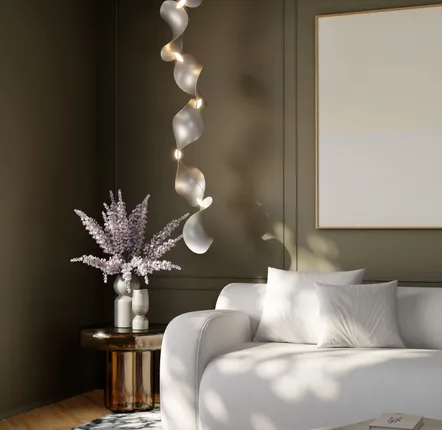 Suspensions - Suspension verticale – Aluminium modulaire – Dune 4 Vertical Line - MOSS OBJECTS