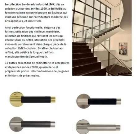 Artistic hardware - Samuel Heath Door Handles - SOPHA INDUSTRIES SAS