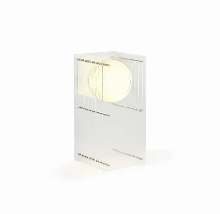 Desk lamps - LOP lamp small rectangle in clear acrylic - BANG
