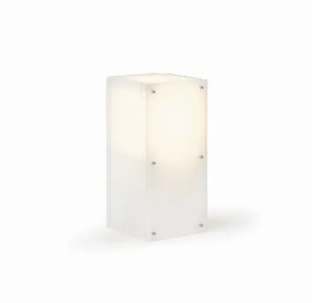 Desk lamps - LOP lamp small rectangle in milky acrylic - BANG