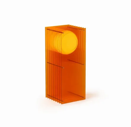 Desk lamps - LOP lamp big rectangle in orange acrylic - BANG