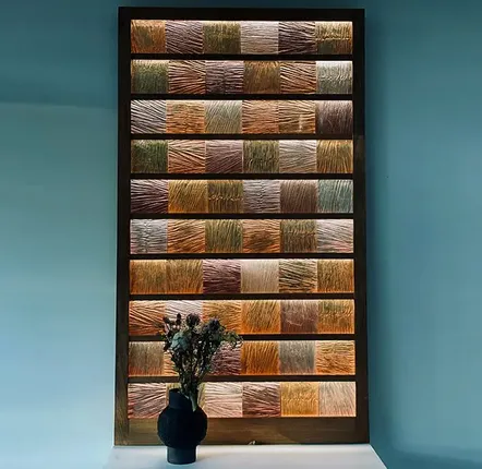 Decorative wall frescoes - GOLD SQUARE - SYLVIE OLIVE