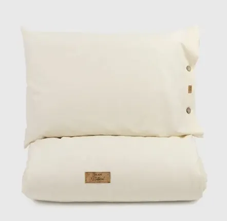 Bed linens - Single bed linen set,  Natural Light,100% raw cotton - DILIOS