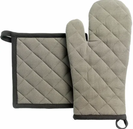 Maniques - Lot gant de cuisine/manique recyclé Grace Ombre 15 x 32 - MAISON VIVARAISE - SDE VIVARAISE WINKLER