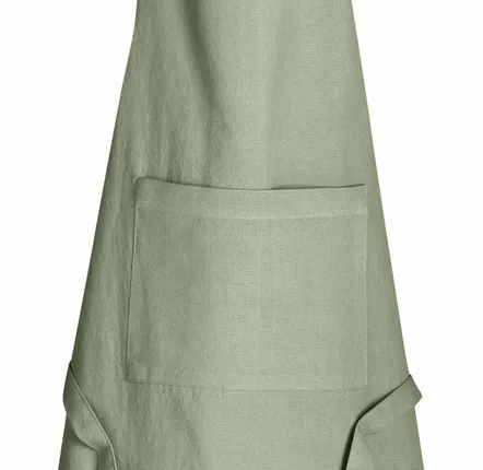 Tabliers de cuisine - Tablier de cuisine recyclé Ada Matcha 72 x 85 - MAISON VIVARAISE - SDE VIVARAISE WINKLER