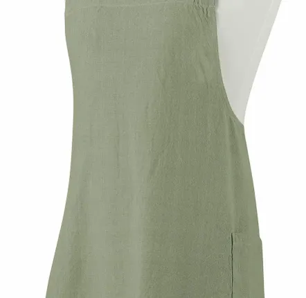 Tabliers de cuisine - Tablier de cuisine japonais recyclé Haru Matcha 78 x 100 - MAISON VIVARAISE - SDE VIVARAISE WINKLER