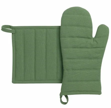 Maniques - Lot gant de cuisine et manique recyclé Jona Prairie 15 x 30 - MAISON VIVARAISE - SDE VIVARAISE WINKLER