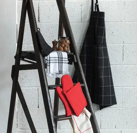Maniques - Lot gant/manique recyclé Jona Rouge 15 x 30 - MAISON VIVARAISE - SDE VIVARAISE WINKLER