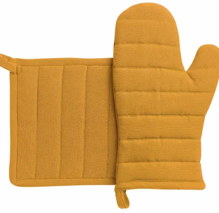 Maniques - Lot gant de cuisine/manique recyclé Jona Tournesol 15 x 30 - MAISON VIVARAISE - SDE VIVARAISE WINKLER