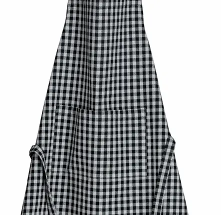 Tabliers de cuisine - Tablier de cuisine recyclé Billie Noir/gris 80 x 85 - MAISON VIVARAISE - SDE VIVARAISE WINKLER