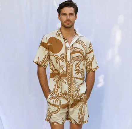 Homewear - SHORT ET CHEMISETTE EN VOILE DE COTON SERAPHIN - MONSIEUR CHARLI