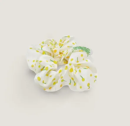 Hair care - Scrunchie in silk - Or Mimosa - PARESSE PARIS