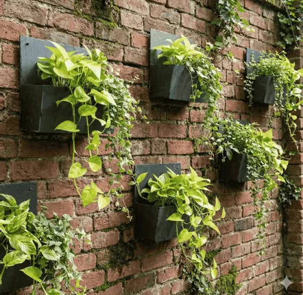 Window boxes - Natural slate wall planter, square, 25/25/12.5 cm, CLASSIC - ARDOISE DESIGN
