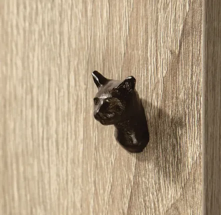 Decorative Ironwork - CHAT Cabinet pull - OBJET INSOLITE