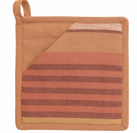 Maniques - Manique 2 en 1 recyclée Yuna Terracotta 20 x 20 - MAISON VIVARAISE - SDE VIVARAISE WINKLER