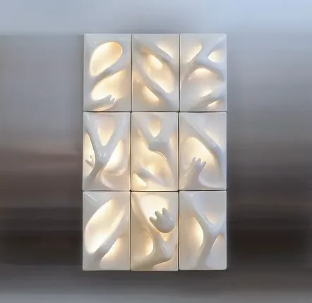 Appliques - Ensemble mural - White Noise - CLEMENCE MARS & THOMAS LELOUCH