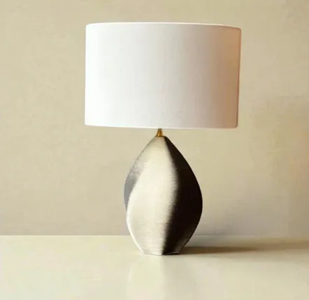 Unique pieces - Table lamp - Sélène - ceramic black and white sandstone - ANNE-SOPHIE AIMÉ