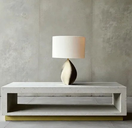 Unique pieces - Table lamp - Sélène - ceramic black and white sandstone - ANNE-SOPHIE AIMÉ