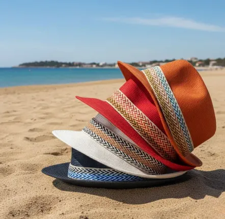 Chapeaux - CHAPEAU PAPIER galon ruban large - TRAVAUX EN COURS...