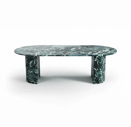 Lawn tables - Dining Tables -240X110X75 cm - Refleko - Marbre Verde Alpi - STONE VALLEY