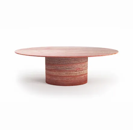Lawn tables - Dining Tables -180X100X75 cm - Valleyra - Travertin Rouge - STONE VALLEY