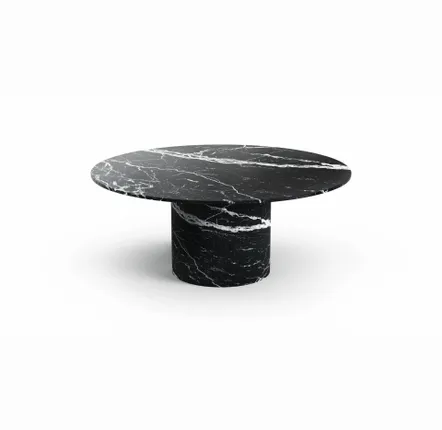 Lawn tables - Dining Tables -120X120X75 cm - Ocel - Marbre Nero Maquina - STONE VALLEY