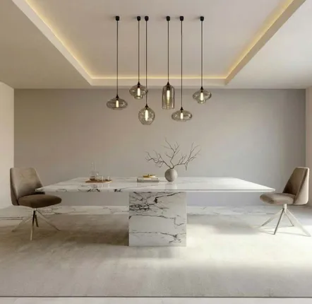 Lawn tables - Dining Tables -150X150X75 cm - Carrera - Marbre Statuario Michelangelo Carrara - STONE VALLEY