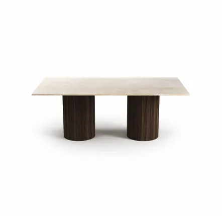 Lawn tables - Dining Tables -220X110X75 cm - Jaspura - Marbre Crema - STONE VALLEY