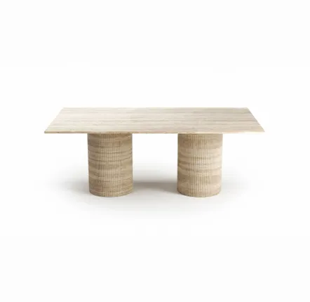 Lawn tables - Dining Tables -220X110X75 cm - Jaspura - Travertin Classique - STONE VALLEY