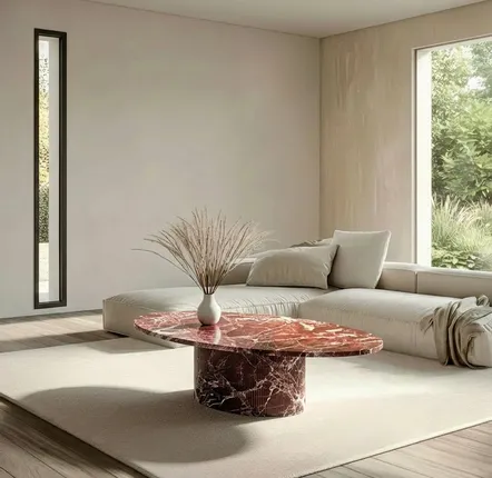 Lawn tables - Coffee tables -140X80X40 cm - Valleyra - Marbre Rosso Levano - STONE VALLEY