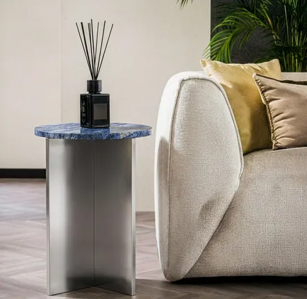 Lawn tables - Other tables -45X45X55 cm - Ocel - Granit Blue Bahia - STONE VALLEY