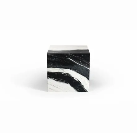 Lawn tables - Other tables -45X45X43 cm - Gema - Marbre Panda - STONE VALLEY