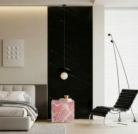 Tables de nuit - Table d'appoint - 45X45X43cm - Gema - Onyx Rose - STONE VALLEY