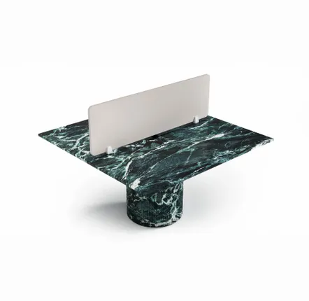 Mobilier et rangements pour bureau - Bureaux - 140X140X75cm - Escalerion - Marbre Verde Alpi - STONE VALLEY