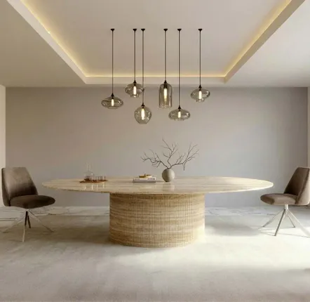 Lawn tables - Dining Tables -240X120X75 cm - Valleyra - Travertin Classique - STONE VALLEY