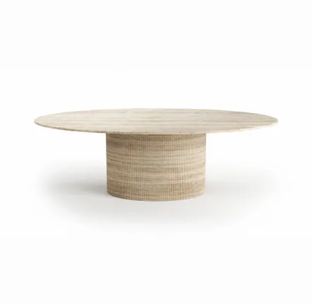 Lawn tables - Dining Tables -240X120X75 cm - Valleyra - Travertin Classique - STONE VALLEY